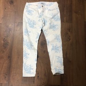 American Eagle Floral Jeans